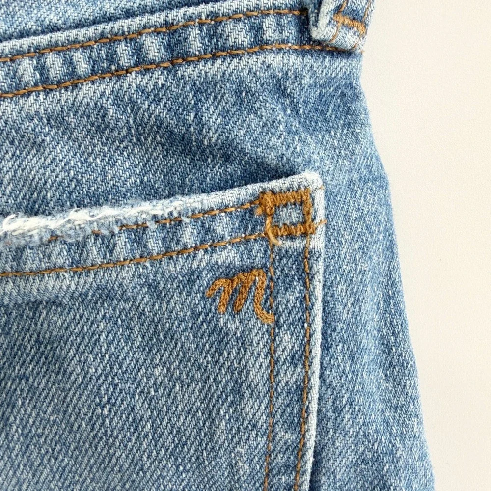 Madewell Rlaxed Mid-Length‎ Denim Shorts in Brockport Medium Wash Size 24